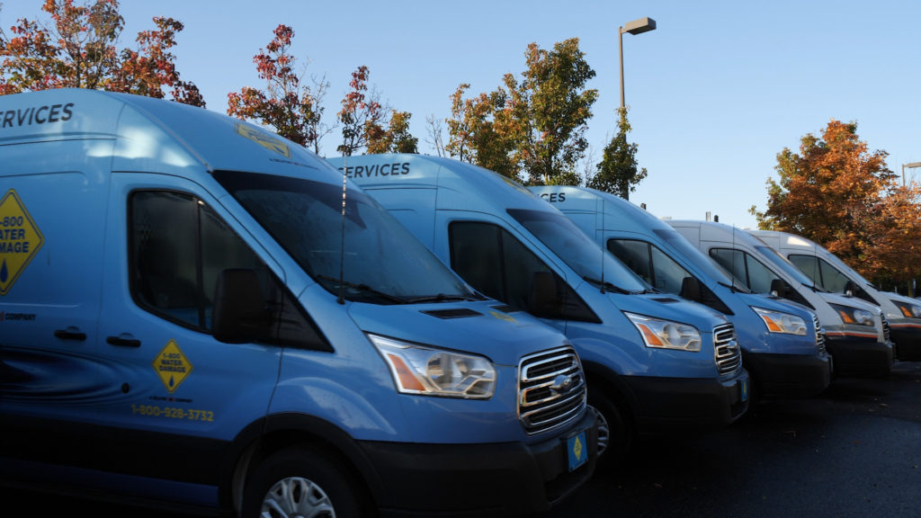 invest in a 1-800 Water Damage fleet of vans